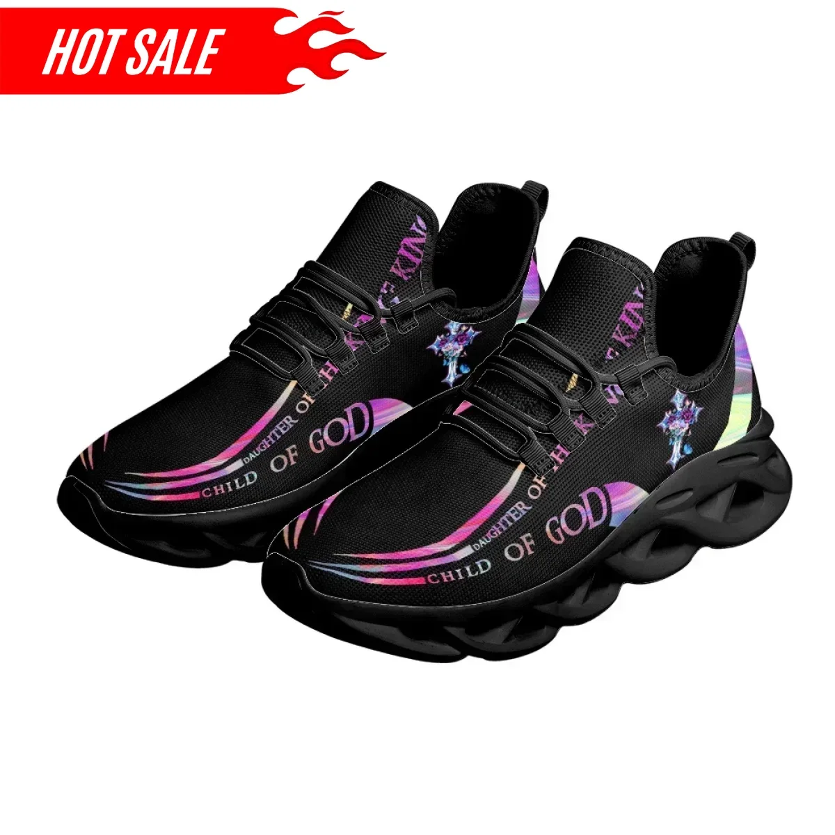 Outdoor Sport Lights - Tênis Feminino Esportivo Respirável com Estampa