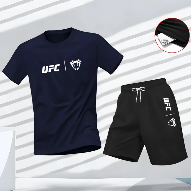 Outdoor Sports Outfit - Conjunto de Camiseta de Manga Curta