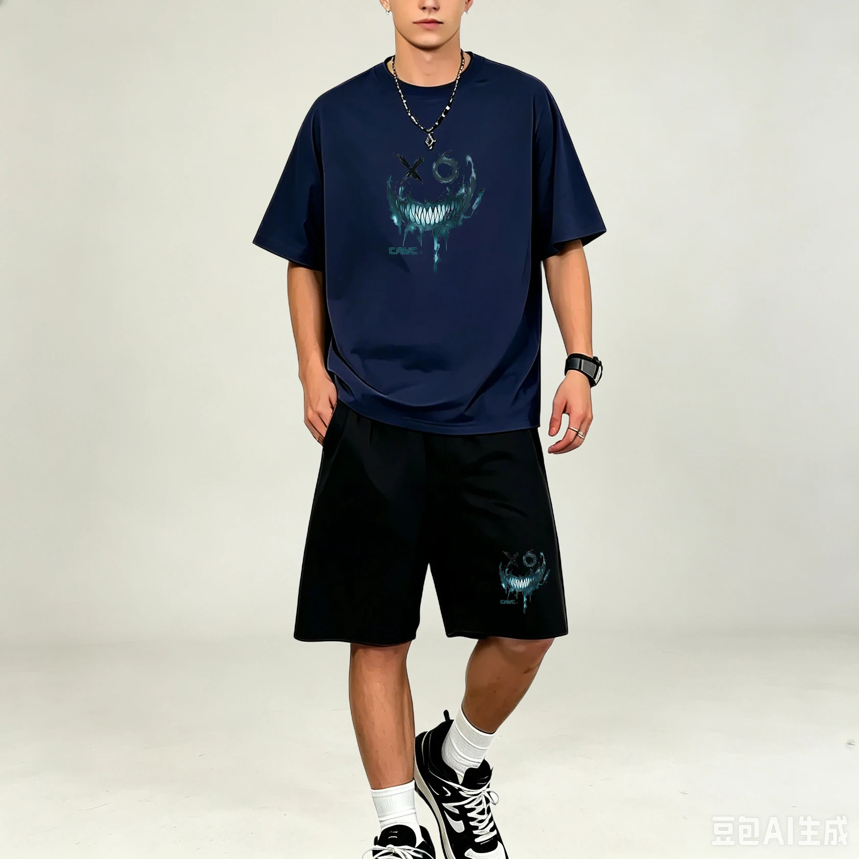 Outdoor Sports Outfit - Conjuntos de Camisetas Masculinas Secagem Rápida