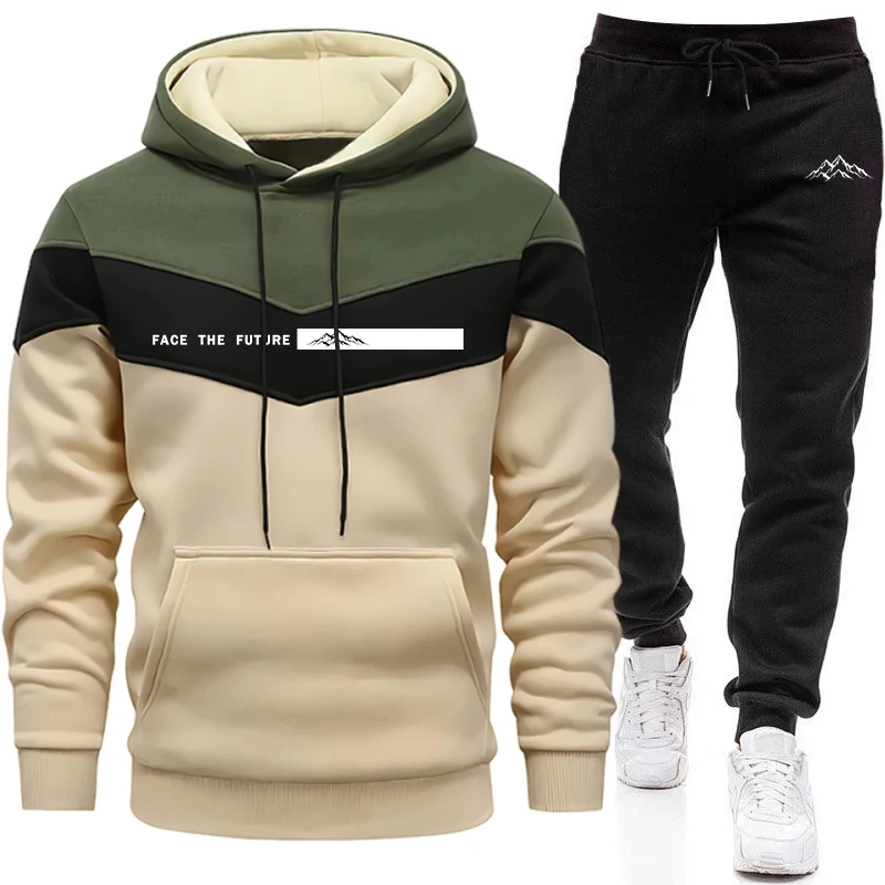 Outdoor Sports Outfit - Novo Conjunto de Moletom Masculino para
