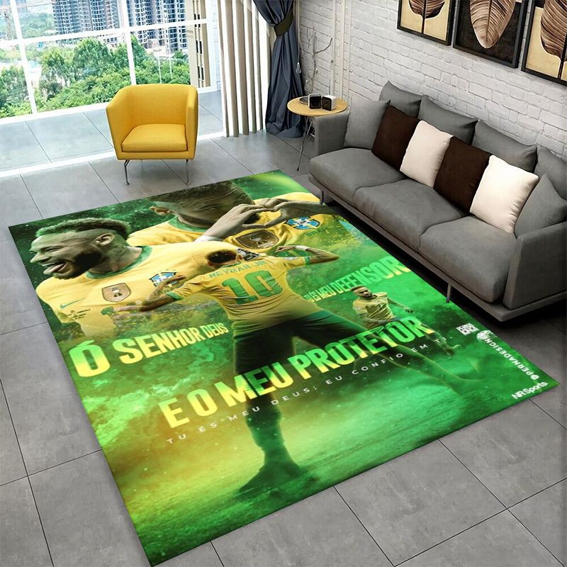 Outdoor Sport Live - Tapete Antiderrapante de Futebol N-Neymar para