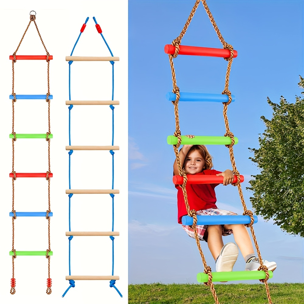 Outdoor Sport Activities For Kids - Escada de Escalada Colorida para Crianças,