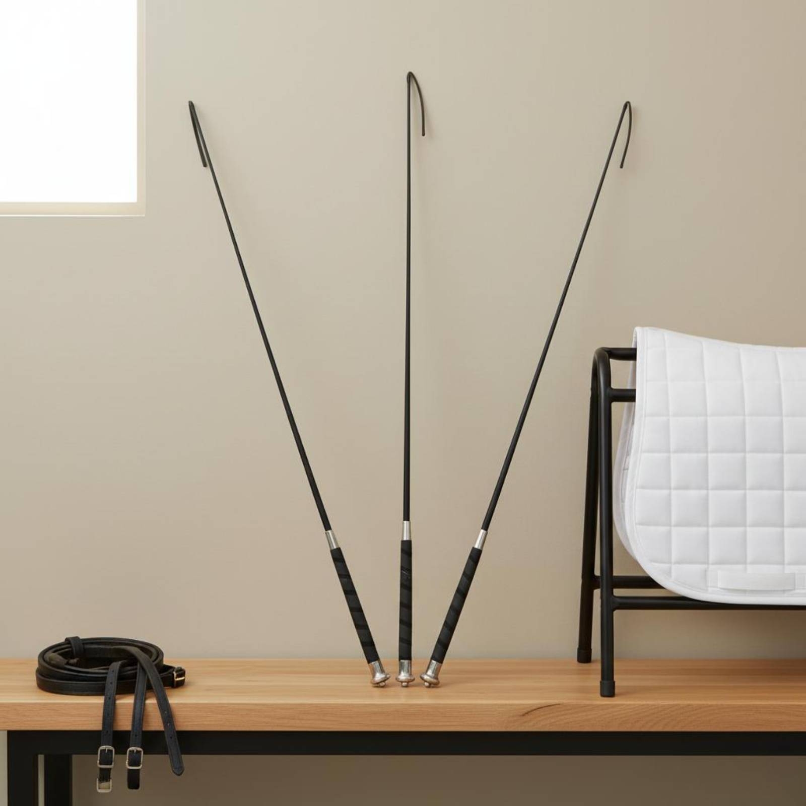 Riding Crop Dressage - 3 Peças Chicote de Adestramento Flexível