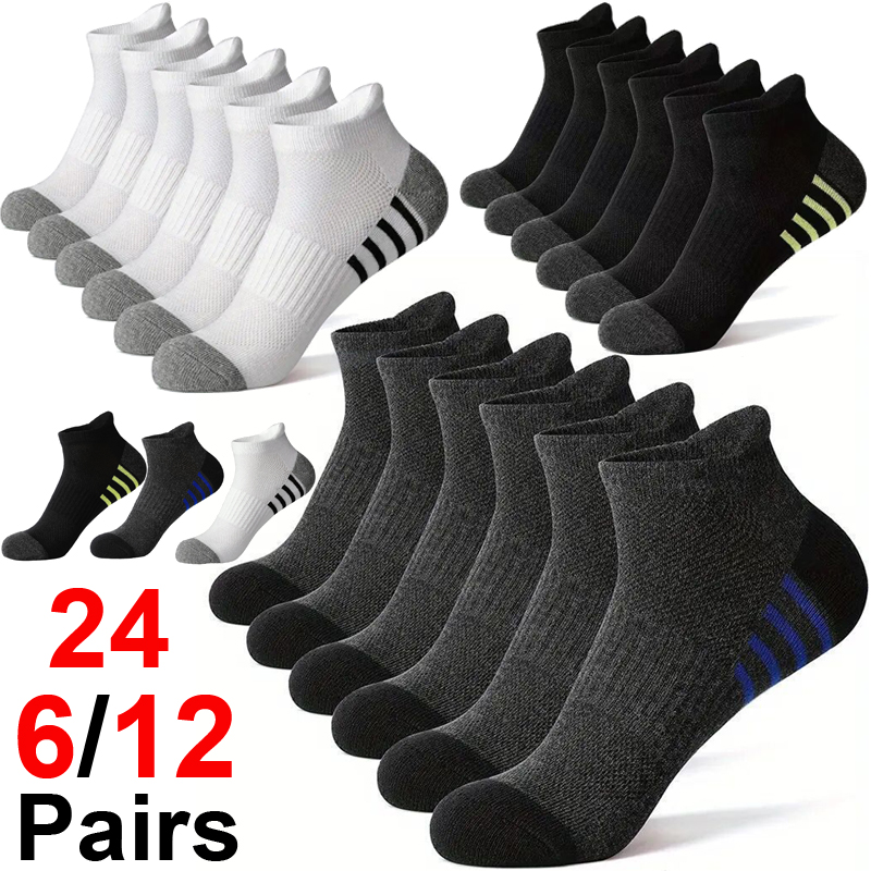 Outdoor Sport Hose - 12/24 pares de meias esportivas masculinas,
