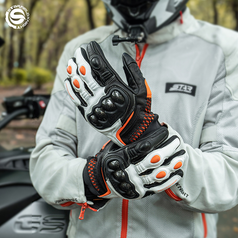 Sfk laranja luvas de motocicle - Horse Riding Glove avaliação e preço