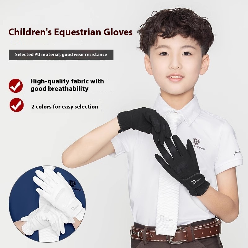 Luvas equestres infantis, esti - Horse Riding Glove avaliação e preço