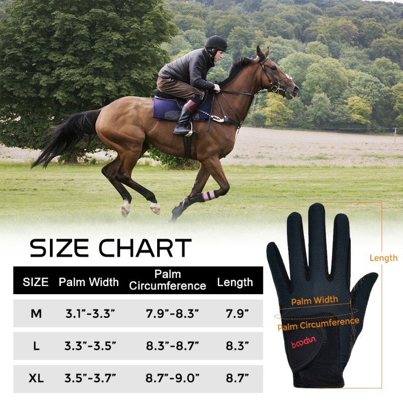 Luvas de equitação respiráveis - Horse Riding Glove avaliação e preço