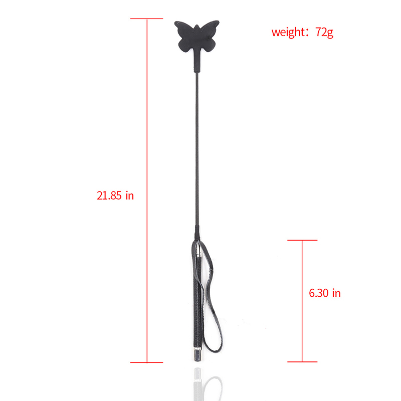 Black Silicone Butterfly Shape - Riding Crop Dressage avaliação e preço