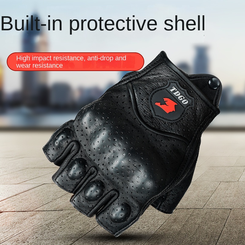 Luvas sem dedos, couro de cabr - Horse Riding Glove avaliação e preço