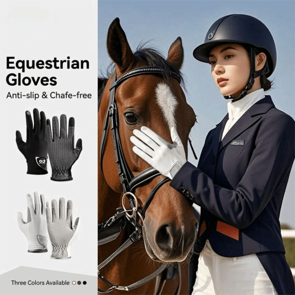 Novas luvas de equitação respi - Horse Riding Glove avaliação e preço
