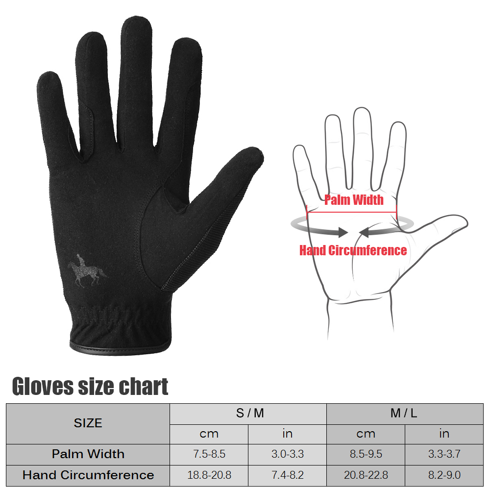 Luvas profissionais para equit - Horse Riding Glove avaliação e preço