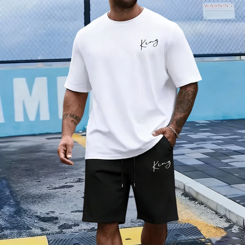 Conjunto Masculino King Letter - Outdoor Sports Outfit avaliação e preço