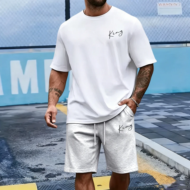 Conjunto Masculino King Letter - Outdoor Sports Outfit avaliação e preço