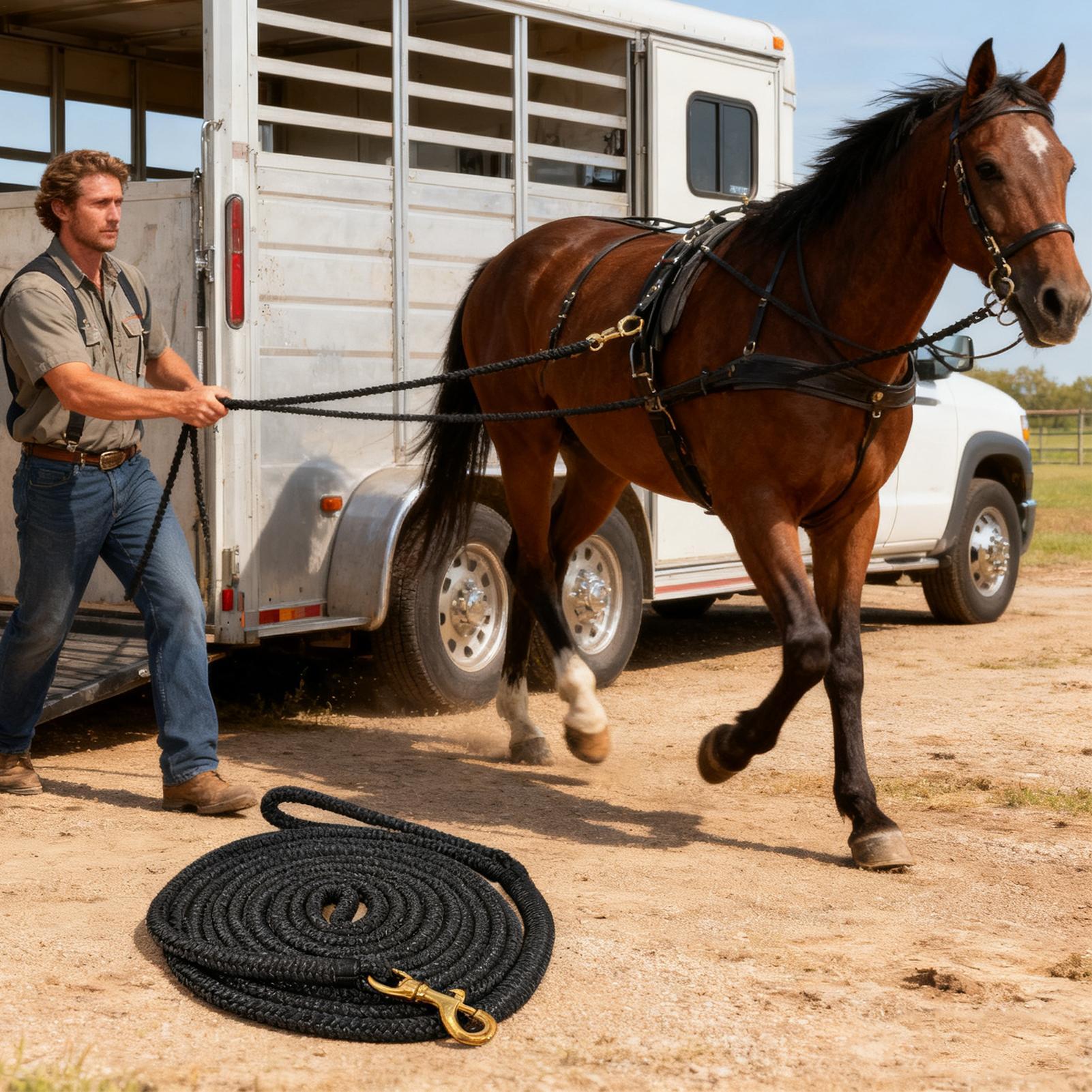 Corda de Lunge para Cavalos de - Lunge Line Horse avaliação e preço
